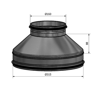Mynd af Minnkun HFC 315-160 Hallströms
