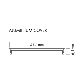 Mynd af Álprófíll L-Line COVER 0,2m