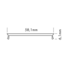 Mynd af Ljóshlíf L-Line FLAT Micro 60mm 3M 