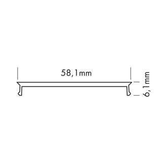 Mynd af Ljóshlíf L-Line FLAT Micro 60mm 3M 