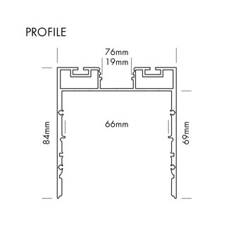Mynd af Álprófíll XL-LINE Indirect Hv 2m