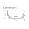 Mynd af Sliding Base Reflector 2m