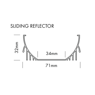Mynd af Sliding Base Reflector 2m