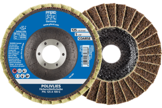 Mynd af Flókaflipaskífa POLIVLIES A100G 125mm PFERD