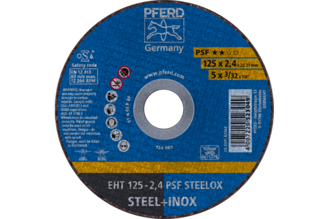 Mynd af Skurðarskífa PSF STEELOX 125x2,4x22,23mm PFERD