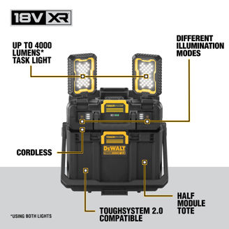 Mynd af DEWALT TOUGHSYSTEM 2.0 Ljósataska