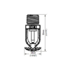 Mynd af IFI Sprinkler stútur 1/2" 141° Hrað Króm K80