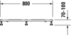 Mynd af Duravit grind Tempano undir sturtubotn 800x800mm