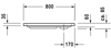 Mynd af Duravit sturtubotn D-Code 800x800mm
