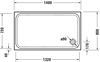 Mynd af Duravit sturtubotn D-Code 1400x800mm