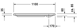 Mynd af Duravit sturtubotn D-Code 1100x750mm