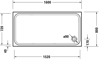 Mynd af Duravit sturtubotn D-Code 1600x800