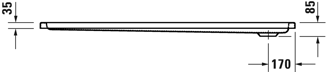 Mynd af Duravit sturtubotn D-Code 1600x800