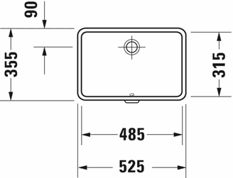 Mynd af Duravit handlaug Vero 485x315mm undirlímd