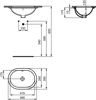 Mynd af Ideal Standard handlaug Connect 480x350mm undirlímd