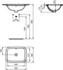 Mynd af Ideal Standard handlaug Connect 500x380mm undirlímd