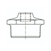 Mynd af Nippilhólkur 1/4" x 1/8" Galviniserað