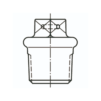 Mynd af Tappar 1/2" Svart
