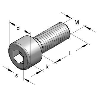 Mynd af Innansexkantbolti M10 20mm