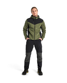 Mynd af BLÅKLÅDER prjónajakki með softshell