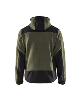 Mynd af BLÅKLÅDER prjónajakki með softshell