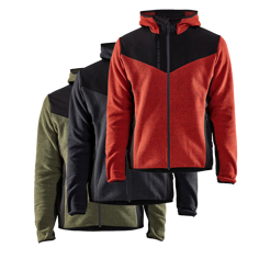 Mynd af BLÅKLÅDER prjónajakki með softshell