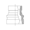 Mynd af Minnkanir 2" x 1 1/2" Galvaniserað 