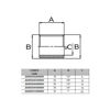Mynd af Kopar Blindnippill 3/4"