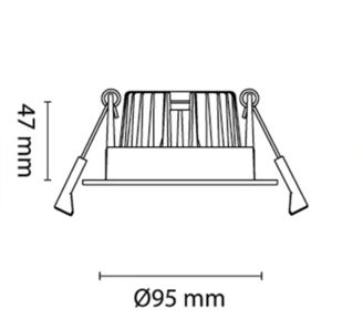 Mynd af Loftljós IF Juno Cob+ 10W Stál