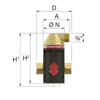 Mynd af Flamcovent Smart Sía 3/4"