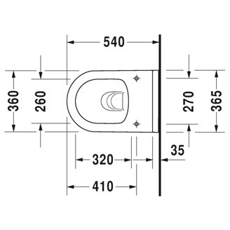 Mynd af Duravit Starck 3 Rimless salernissett