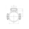 Mynd af Borbaula m/styrkingu 3/4" x 75mm