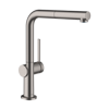 Mynd af Hansgrohe Talis M54 eldhústæki útdraganlegt Burstað svart króm