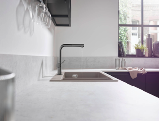 Mynd af Hansgrohe Talis M54 eldhústæki útdraganlegt Burstað svart króm