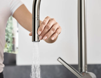 Mynd af Hansgrohe Talis M54 eldhúsblöndunartæki útdraganlegt Stál