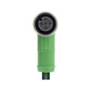 Mynd af Hulsa+vír SAC 90° M12 4pin  3m