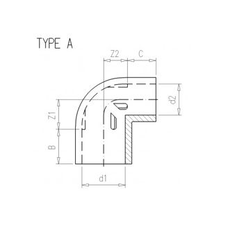 Mynd af PVC Minnkunar Hné 40-32mm