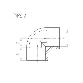Mynd af PVC Hné 90mm