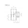 Mynd af PVC Minnkunar Té 63 x 20mm