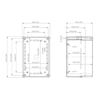 Mynd af Kassi SC grátt lok 280x190x130mm