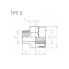 Mynd af PVC Nippil-Formúffa m/Styrk 3/4"