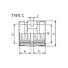 Mynd af PVC Múffa 1/2" x 1/2"