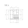 Mynd af PVC Snittuð Minnkun 1" x 63mm