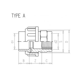 Mynd af PVC Union 40 x 1 1/4"