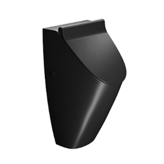 Mynd af GSI lok á þvagskál 350x310mm Svartur matt