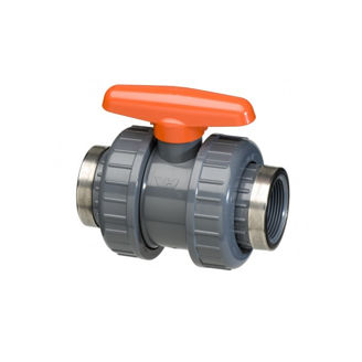 Mynd af PVC Kúluloki m/2 Unionum 1 1/4"