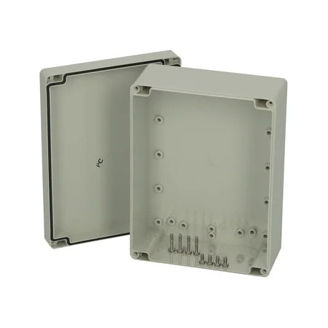 Mynd af Box ABS grátt lok 201x151x 80