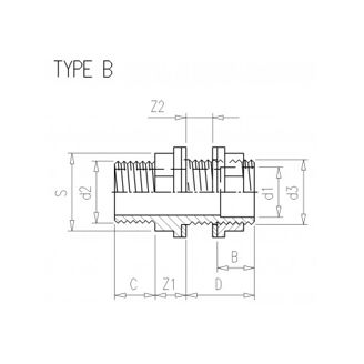 Mynd af PVC Tankatengi 3" x 3"- 75mm