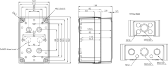 Mynd af Box TEMPO grátt úrt 187x122x90