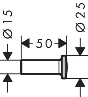 Mynd af AXOR Universal Circular snagi Burstað brass